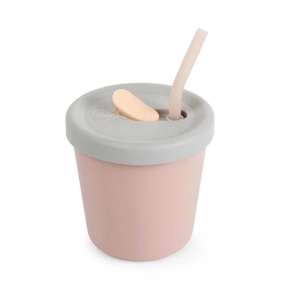 haakaa Gen.3 Silicone Sippy Cup Peach (8oz./250ml) - Baby Straw Cup with Weighted  Straw Trainer Cup for Toddlers Straw Sippy Cup for 6M+ Peach 8oz/250ml Straw  Cup
